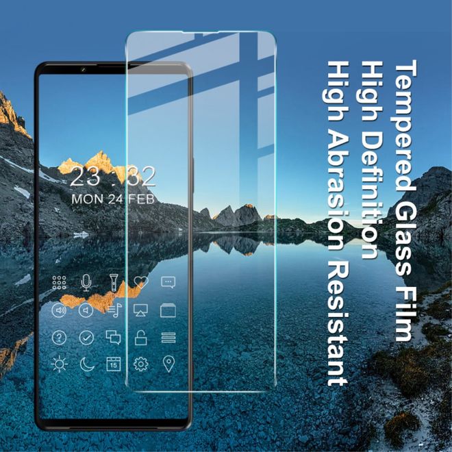 Imak - Sony Xperia 1 V Schutzglas - Displayschutz aus gehärtetem Glas - H Series - transparent