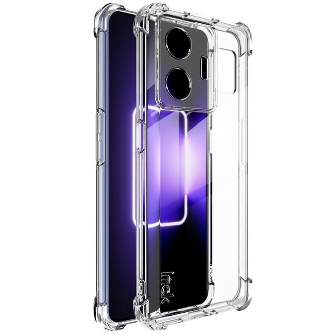 Imak - Realme GT3 Hülle - Robustes Softcase aus TPU - Air Cushion Fallschutz - Trendy Series - transparent