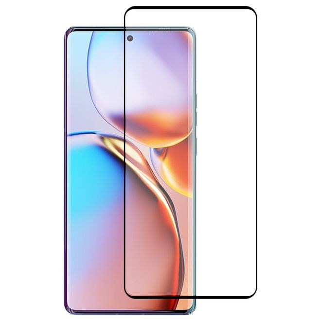 Motorola Edge 40 Pro Schutzglas - Displayschutz aus Aluminium Glas -  3D Side Glue - transparent