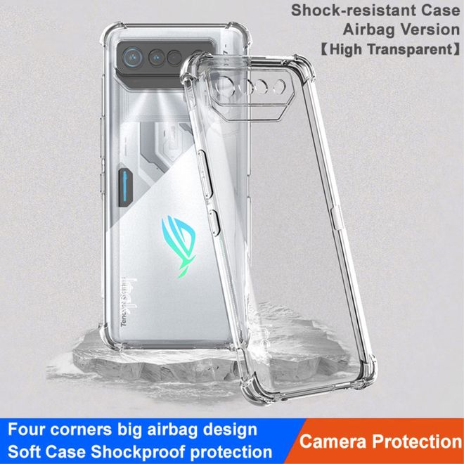 Imak - Asus ROG Phone 7 / ROG Phone 7 Ultimate Hülle - Robustes Softcase aus TPU - Trendy Series - transparent