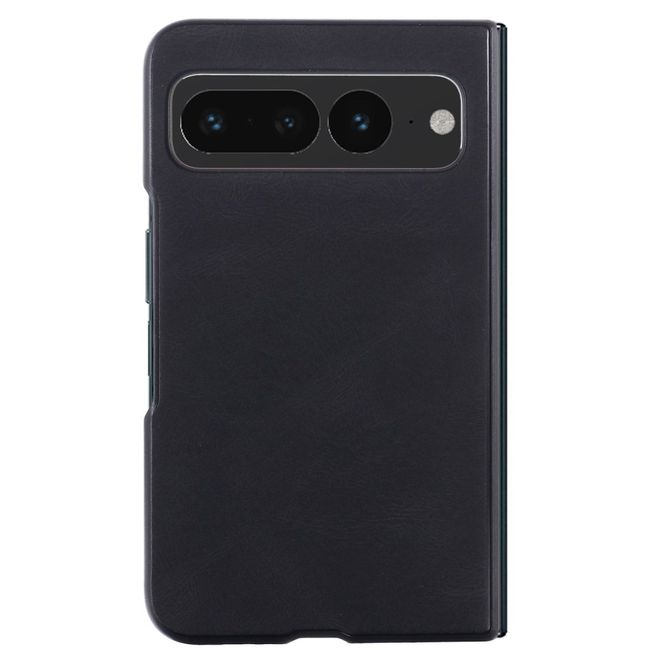 Google Pixel Fold Hülle - Leder Hardcase - Drop-proof Series - schwarz