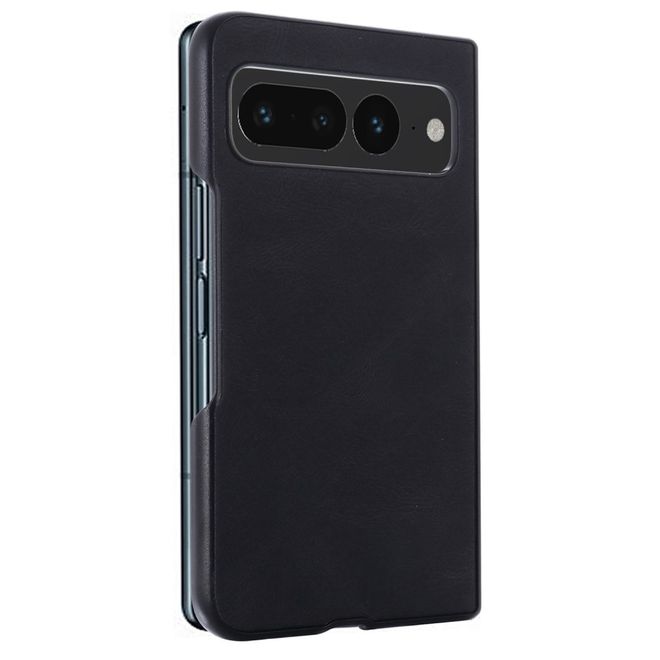 Google Pixel Fold Hülle - Leder Hardcase - Drop-proof Series - schwarz