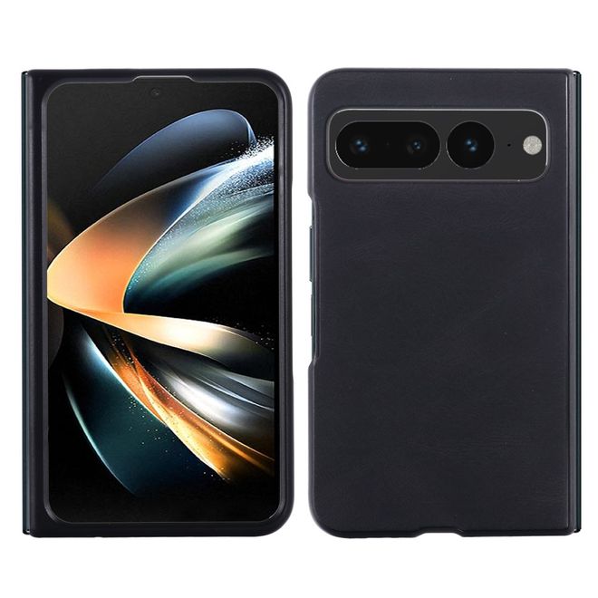 Google Pixel Fold Hülle - Leder Hardcase - Drop-proof Series - schwarz