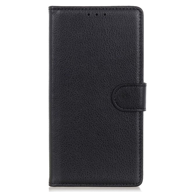 Xiaomi 13 Ultra Hülle - Litchi Leder Bookcover Series - schwarz