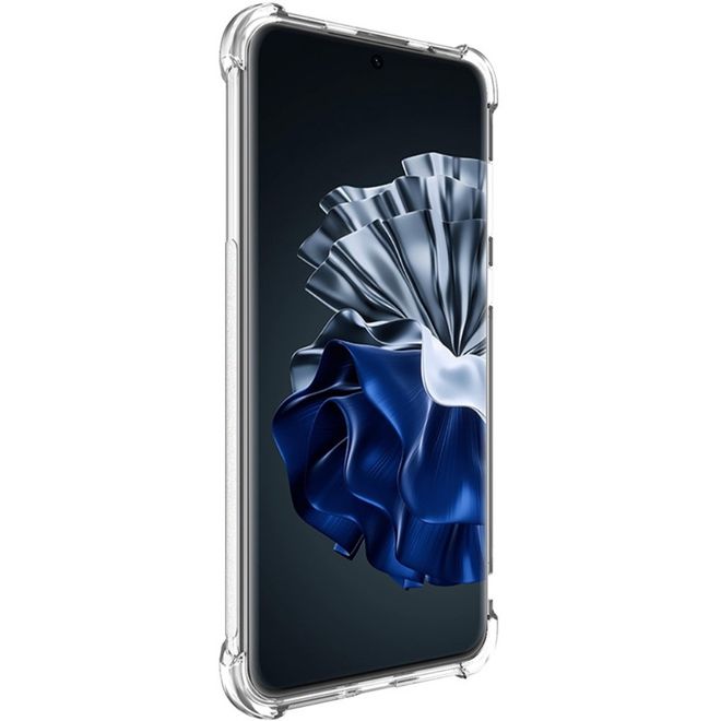 Imak - Huawei P60 Pro Hülle - Robustes Softcase aus TPU - Air Cushion Fallschutz - Trendy Series - transparent