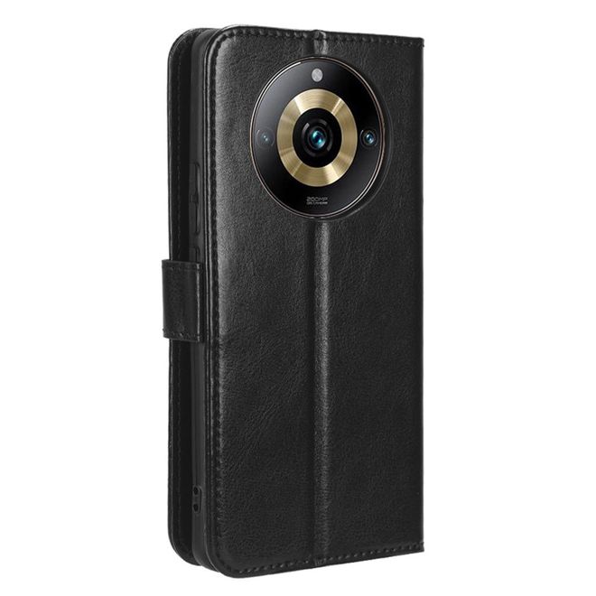 Realme 11 Pro+ / 11 Pro Handyhülle - Crazy Horse III Leder Series Case - schwarz