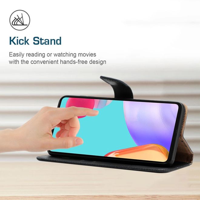 Motorola Edge+ (2023) / Edge 40 Pro Handy Hülle - Echtleder Bookcover Series - schwarz