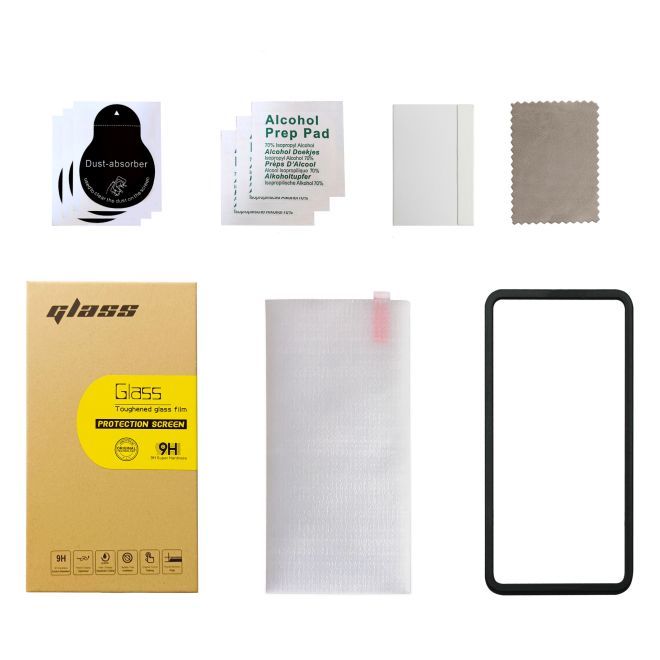 iPhone 15 Pro tempered glass screen protector - 9H tempered glass, 0.3mm - transparent