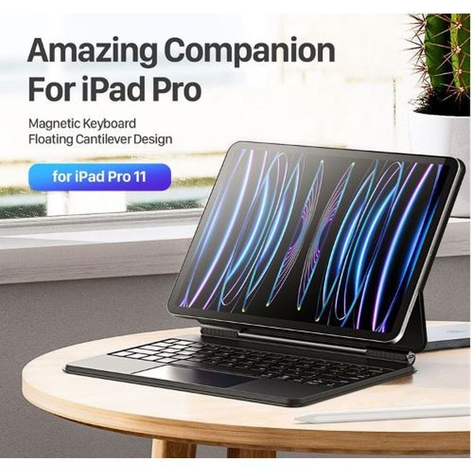 Dux Ducis - iPad Air 11 (2026/2025/2024/2022/2020) / iPad Pro 11 (2022/2021/2020/2018) Tastatur Hülle - Keyboard Case - MK Series - schwarz