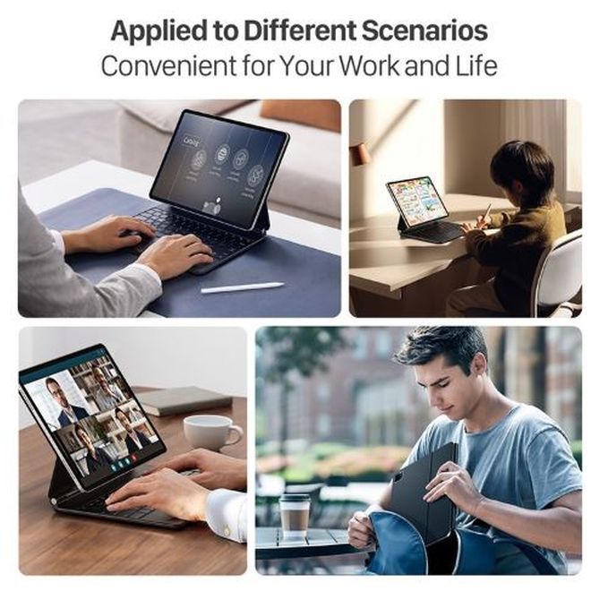 Dux Ducis - iPad Air 11 (2026/2025/2024/2022/2020) / iPad Pro 11 (2022/2021/2020/2018) Tastatur Hülle - Keyboard Case - MK Series - schwarz