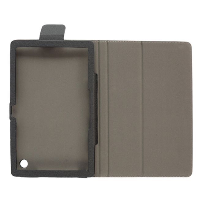 Google Pixel Tablet Hülle - Leder Bookcover - mit Standfunktion - grau