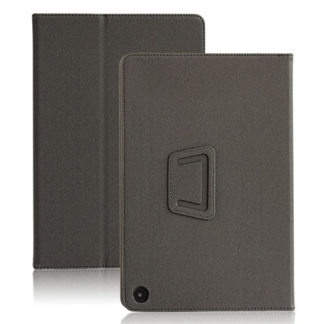 Google Pixel Tablet Hülle - Leder Bookcover - mit Standfunktion - grau