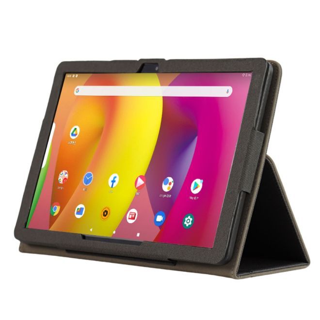 Google Pixel Tablet Hülle - Leder Bookcover - mit Standfunktion - grau