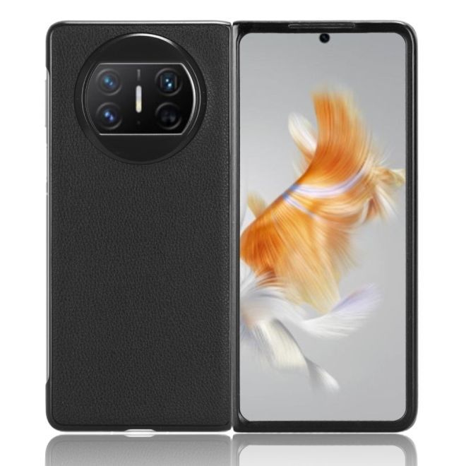 Huawei Mate X3 Hülle - Litchi Texture Series - schwarz