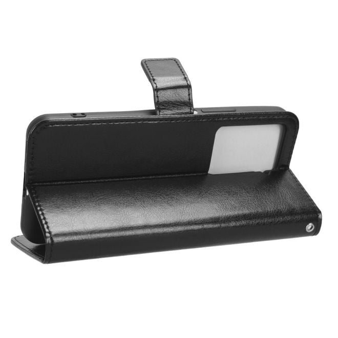 HTC U23 Pro Handyhülle - Crazy Horse III Leder Series Case - schwarz