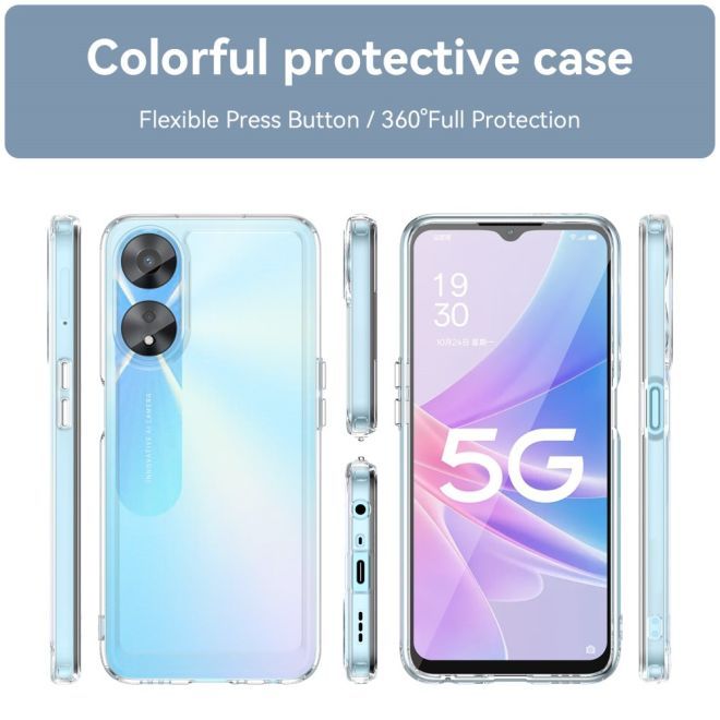 Oppo A78 5G Hülle - Softcase TPU Series - transparent