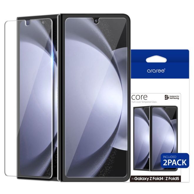 Araree - Samsung Galaxy Z Fold5 Schutzglas (2pcs) - SUB Core Glass Series - transparent