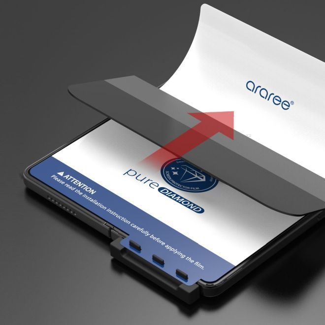 Araree - Samsung Galaxy Z Fold5 Schutzfilm aus Pet (2pcs) - Pure Diamond Series - Made in Korea - transparent