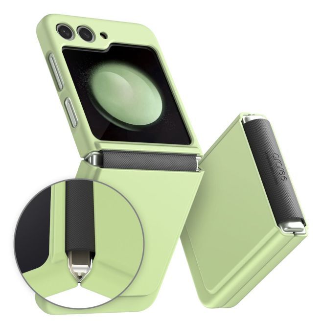 Araree - Samsung Galaxy Z Flip5 Hülle - Case aus Plastik - Aero Flex Series - Made in Korea - grün