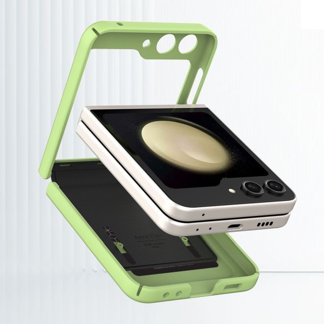 Araree - Samsung Galaxy Z Flip5 Hülle - Case aus Plastik - Aero Flex Series - Made in Korea - grün