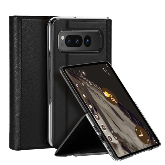 Dux Ducis - Google Pixel Fold Hülle - Leder Case - Bril Series - schwarz