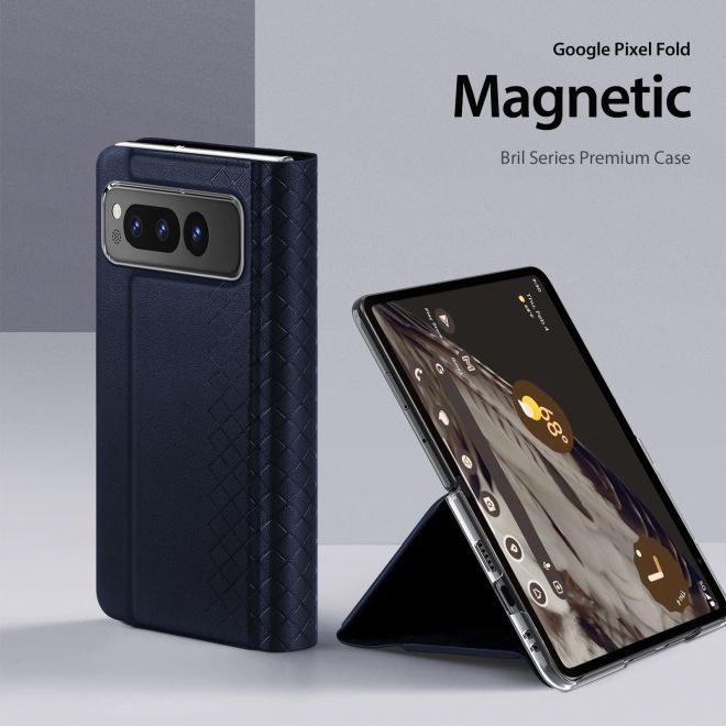 Dux Ducis - Google Pixel Fold Hülle - Leder Case - Bril Series - schwarz