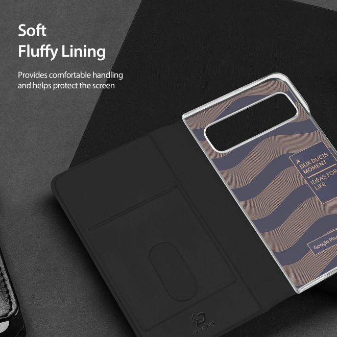 Dux Ducis - Google Pixel Fold Hülle - Leder Case - Bril Series - schwarz