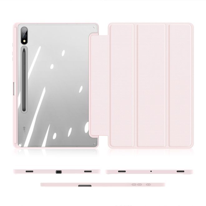 Dux Ducis - Samsung Galaxy Tab S9+ Hülle - Leder Bookcover - Toby Series - pink