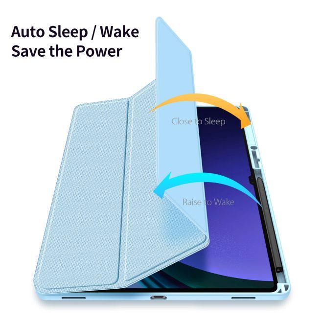 Dux Ducis - Samsung Galaxy Tab S9 Ultra / S8 Ultra Hülle - Leder Bookcover - Toby Series - blau