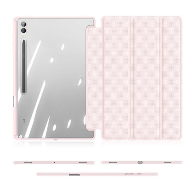 Dux Ducis - Samsung Galaxy Tab S9 Ultra / S8 Ultra Hülle - Leder Bookcover - Toby Series - pink