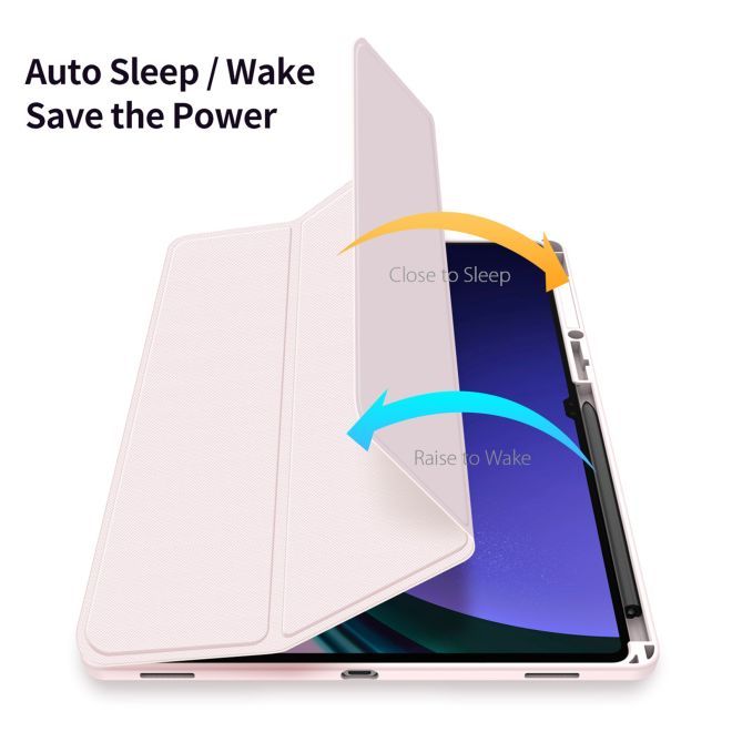 Dux Ducis - Samsung Galaxy Tab S9 Ultra / S8 Ultra Hülle - Leder Bookcover - Toby Series - pink