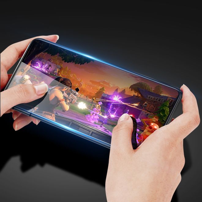 Dux Ducis - Motorola Edge 40 Schutzglas - Displayschutz aus gehärtetem Glas - 9H Panzer Glas - Curved - schwarz