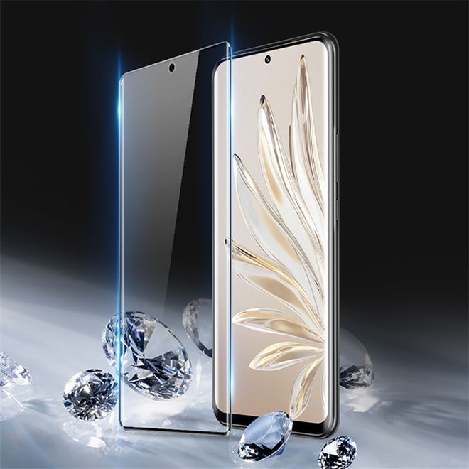 Dux Ducis - Honor 70 Pro Schutzglas - Displayschutz aus gehärtetem Glas - 9H Panzer Glas - Curved - schwarz