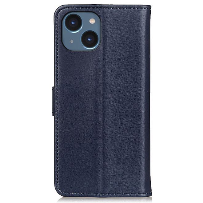 Étui pour iPhone 15 Plus - Collection Classic II en cuir - Bleu
