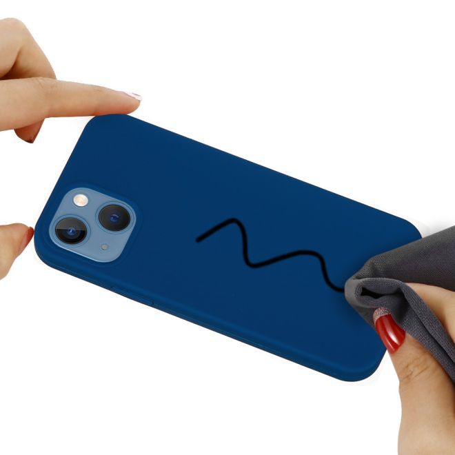iPhone 15 Plus Phone Case - Softcase - Liquid Silicone Series - Blue