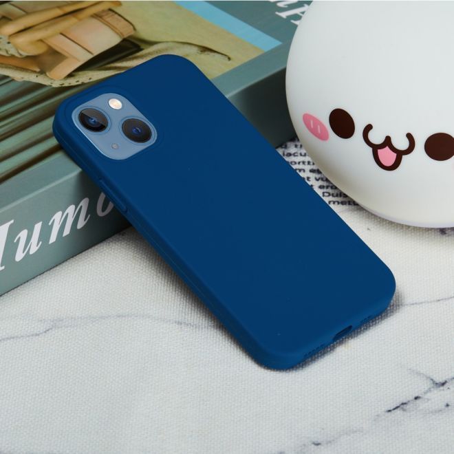 iPhone 15 Plus Phone Case - Softcase - Liquid Silicone Series - Blue