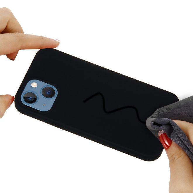 iPhone 15 Plus Phone Case - Softcase - Liquid Silicone Series - Black