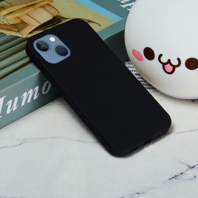iPhone 15 Plus Phone Case - Softcase - Liquid Silicone Series - Black