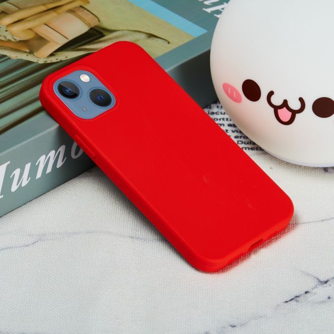 iPhone 15 Plus Handy Hülle - Softcase - Liquid Silicone Series - rot