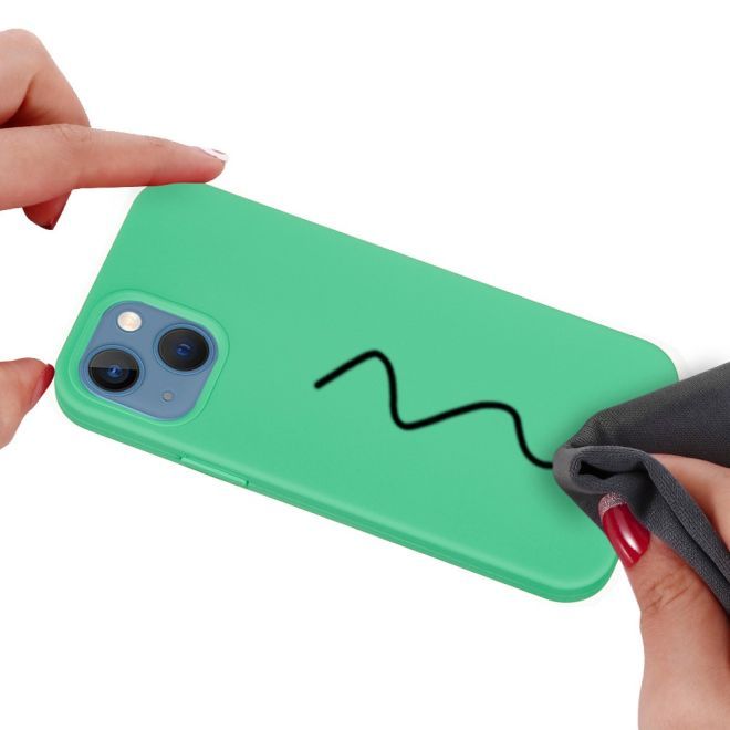 iPhone 15 Plus Phone Case - Softcase - Liquid Silicone Series - Green