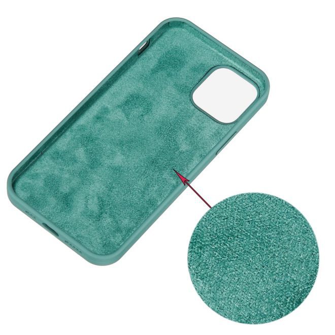 iPhone 15 Plus Phone Case - Softcase - Liquid Silicone Series - Dark Green