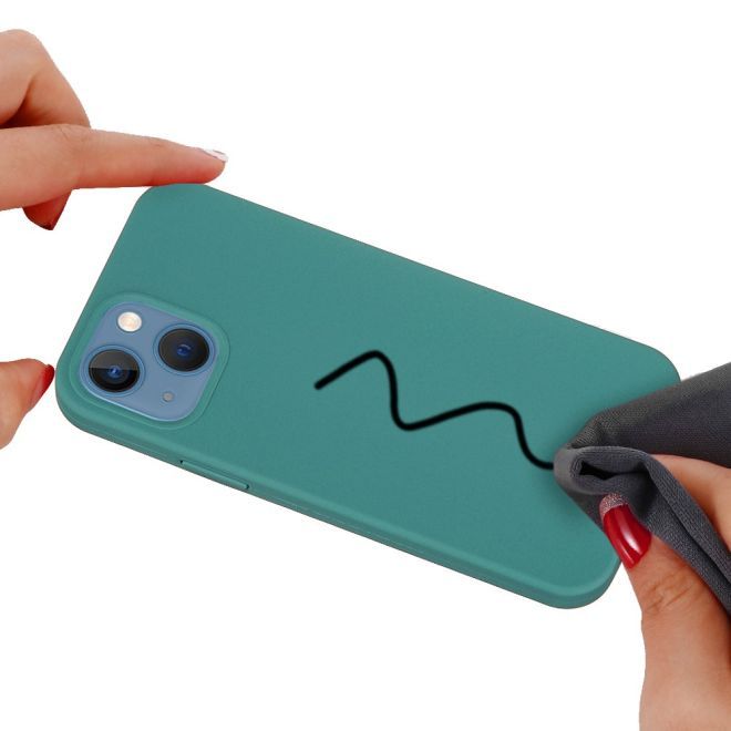 iPhone 15 Plus Phone Case - Softcase - Liquid Silicone Series - Dark Green