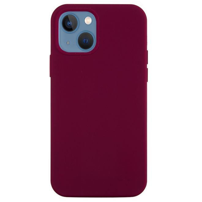 iPhone 15 Plus Phone Case - Softcase - Liquid Silicone Series - Burgundy