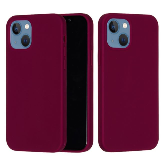 iPhone 15 Plus Phone Case - Softcase - Liquid Silicone Series - Burgundy