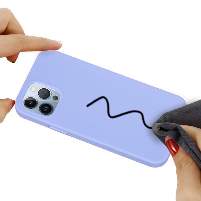 iPhone 15 Pro Handy Hülle - Softcase - Liquid Silicone Series - lila