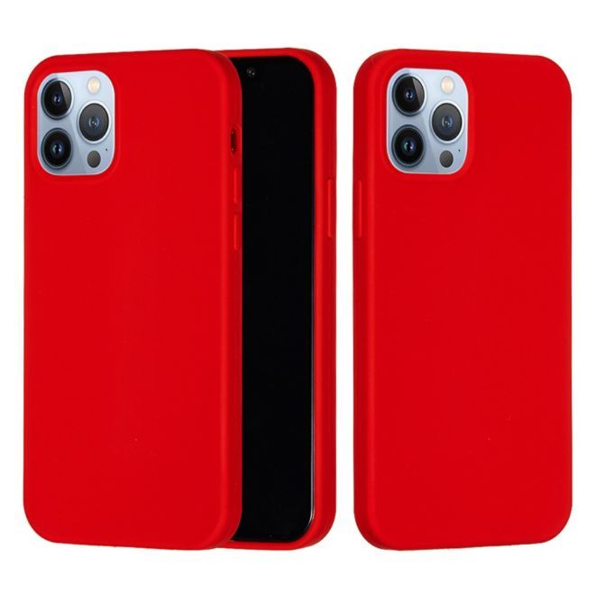 iPhone 15 Pro Handy Hülle - Softcase - Liquid Silicone Series - rot