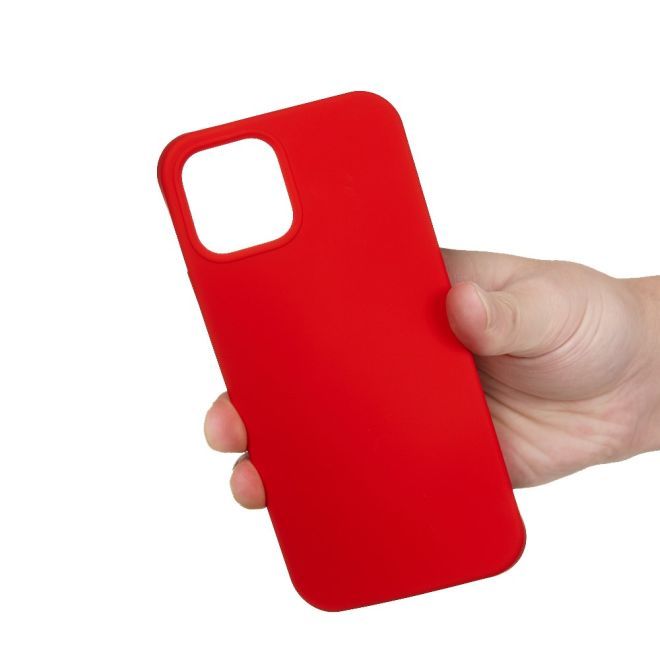 iPhone 15 Pro Handy Hülle - Softcase - Liquid Silicone Series - rot