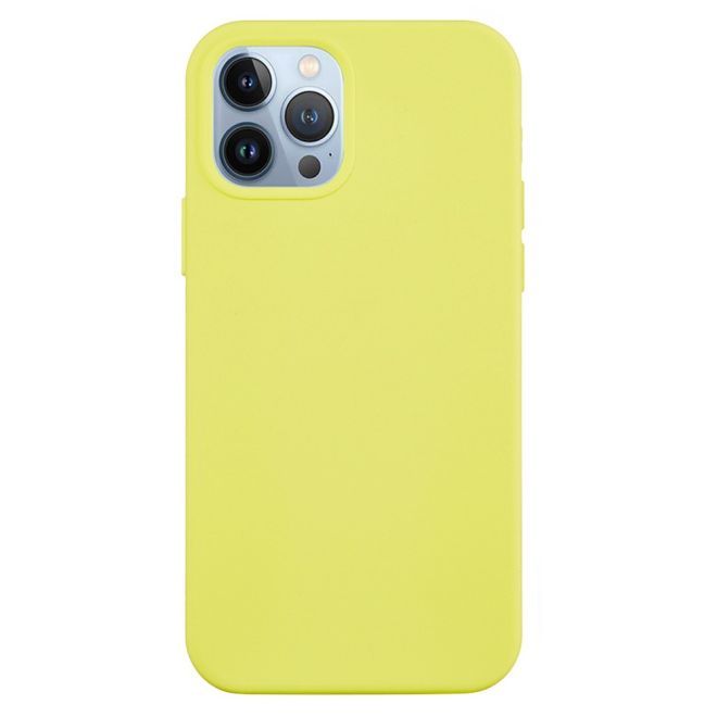 iPhone 15 Pro Handy Hülle - Softcase - Liquid Silicone Series - gelb