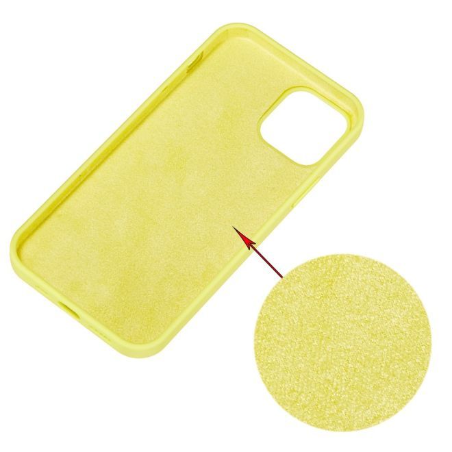 iPhone 15 Pro Handy Hülle - Softcase - Liquid Silicone Series - gelb
