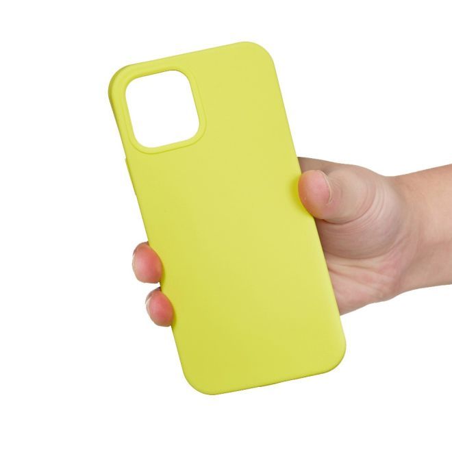 iPhone 15 Pro Handy Hülle - Softcase - Liquid Silicone Series - gelb